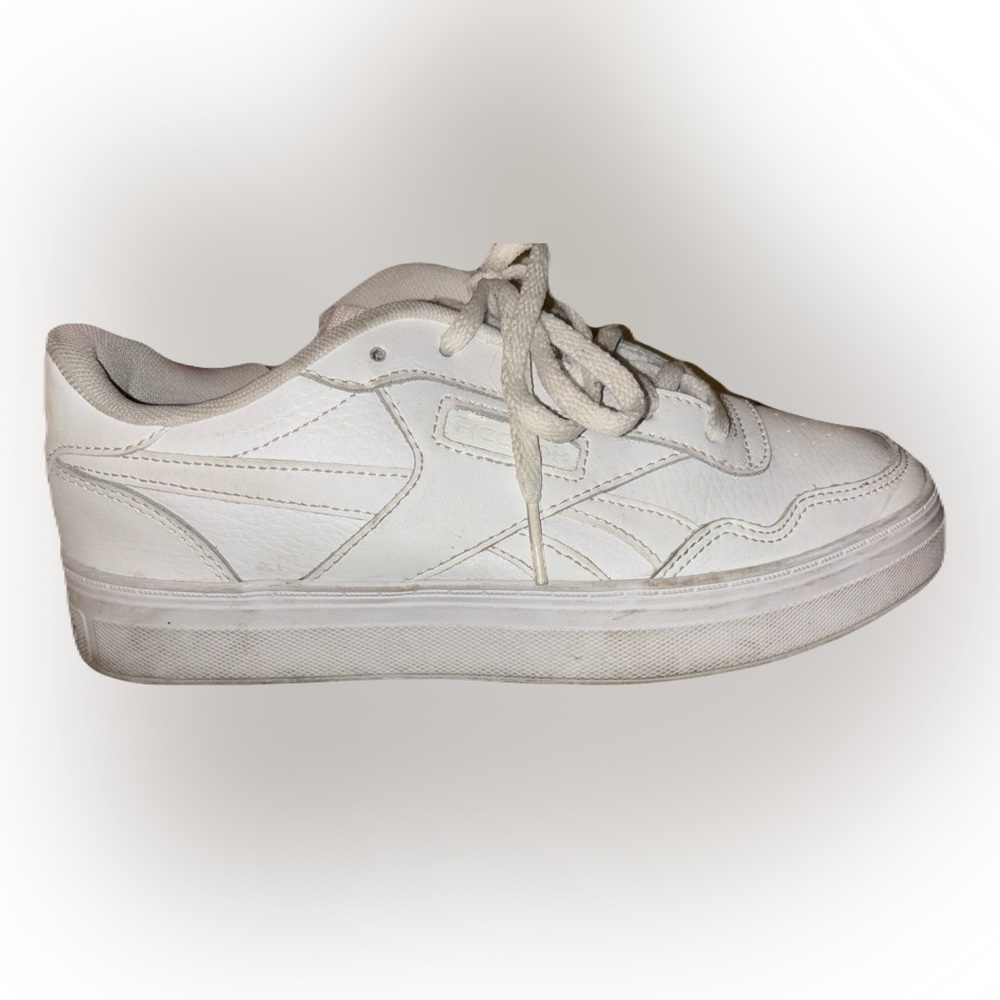 White reebok comfort footbed ortholite sneakers